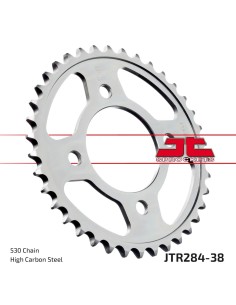 corona moto jt sprockets de acero de 38 dientes jtr284 38