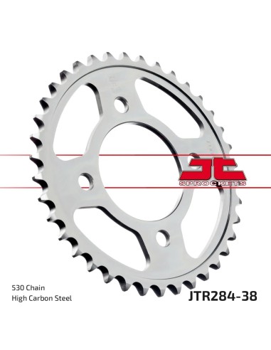 corona moto jt sprockets de acero de 38 dientes jtr284 38
