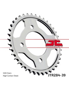 corona moto jt sprockets de acero de 39 dientes jtr284 39