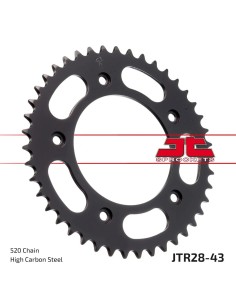 corona moto jt sprockets de acero de 43 dientes jtr28 43