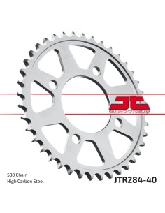 corona moto jt sprockets de acero de 40 dientes jtr284 40