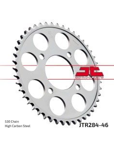 corona moto jt sprockets de acero de 46 dientes jtr284 46