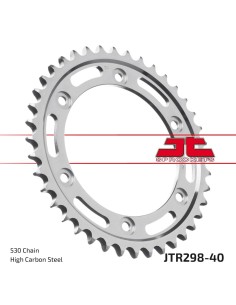 corona moto jt sprockets de acero de 40 dientes jtr298 40