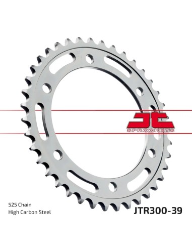 corona moto jt sprockets de acero de 39 dientes jtr300 39