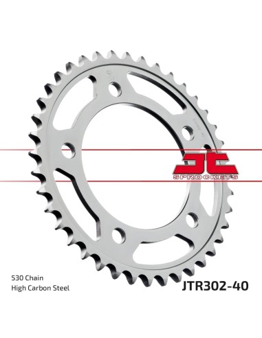 corona moto jt sprockets de acero de 40 dientes jtr302 40