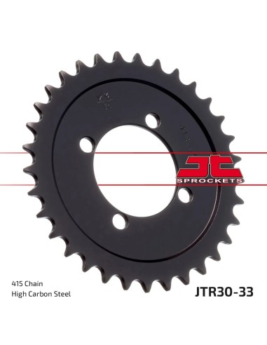 corona moto jt sprockets de acero de 33 dientes jtr30 33