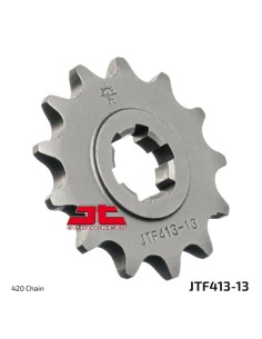pinon de moto jt sprockets acero 13 dientes p 420 jtf413 13
