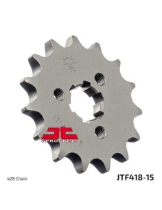pinon de moto jt sprockets acero 15 dientes p 428 jtf418 15