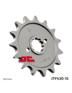 pinon de moto jt sprockets acero 15 dientes p 520 jtf430 15