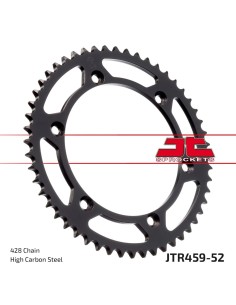 corona moto jt sprockets de acero de 52 dientes jtr459 52