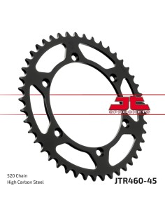 corona moto jt sprockets de acero de 45 dientes jtr460 45