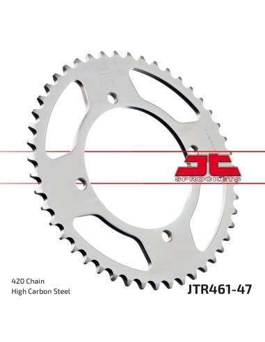 corona moto jt sprockets de acero de 47 dientes jtr461 47