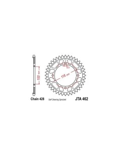 corona de aluminio moto 54 dientes 46254aljts