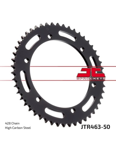 corona moto jt sprockets de acero de 50 dientes jtr463 50