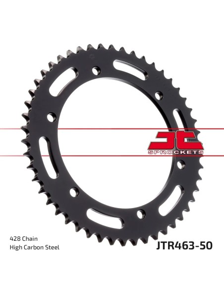 corona moto jt sprockets de acero de 50 dientes jtr463 50
