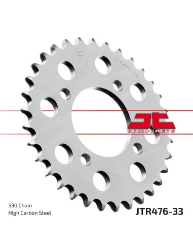 corona moto jt sprockets de acero de 33 dientes jtr476 33