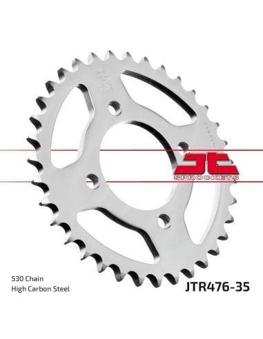 corona moto jt sprockets de acero de 35 dientes jtr476 35