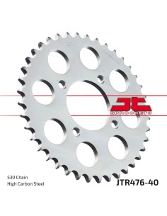 corona moto jt sprockets de acero de 40 dientes jtr476 40