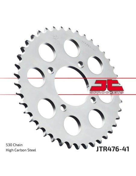 corona moto jt sprockets de acero de 41 dientes jtr476 41