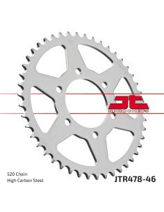 corona moto jt sprockets de acero de 46 dientes jtr478 46