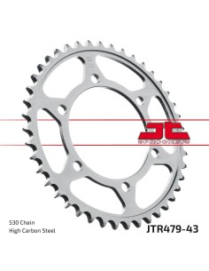corona moto jt sprockets de acero de 43 dientes jtr479 43