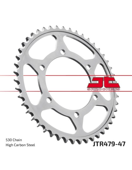 corona moto jt sprockets de acero de 47 dientes jtr479 47