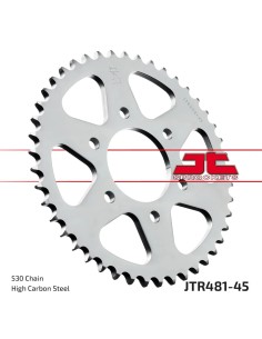corona moto jt sprockets de acero de 45 dientes jtr481 45
