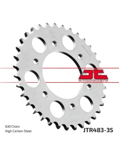 corona moto jt sprockets de acero de 35 dientes jtr483 35