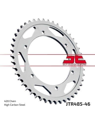 corona moto jt sprockets de acero de 46 dientes jtr485 46