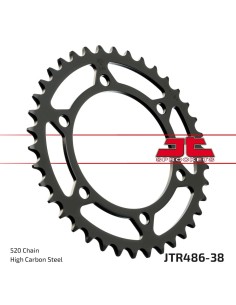 corona moto jt sprockets de acero de 38 dientes jtr486 38