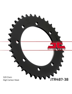 corona moto jt sprockets de acero de 38 dientes jtr487 38
