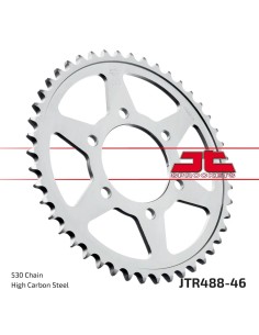 corona moto jt sprockets de acero de 46 dientes jtr488 46