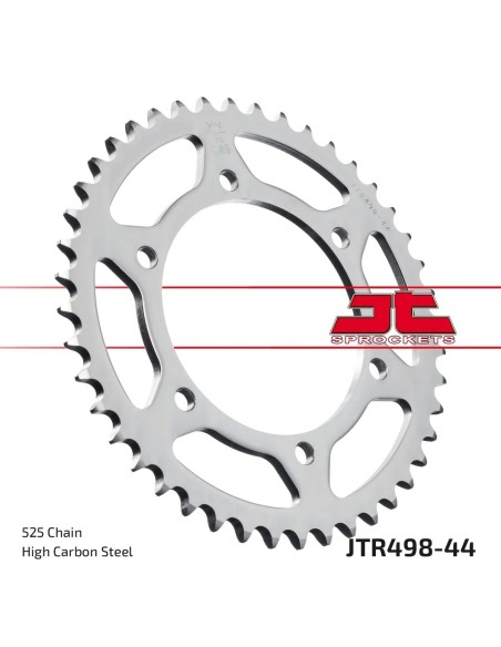 corona moto jt sprockets de acero de 44 dientes jtr498 44