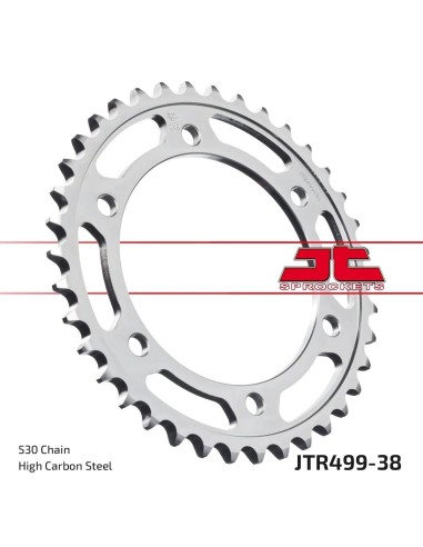 corona moto jt sprockets de acero de 38 dientes jtr499 38