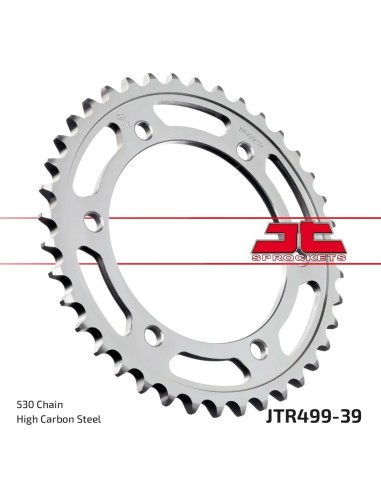 corona moto jt sprockets de acero de 39 dientes jtr499 39