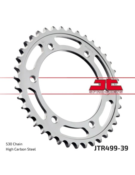 corona moto jt sprockets de acero de 39 dientes jtr499 39