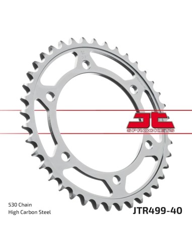 corona moto jt sprockets de acero de 40 dientes jtr499 40