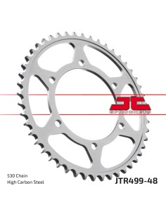 corona moto jt sprockets de acero de 48 dientes jtr499 48