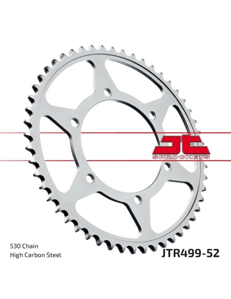corona moto jt sprockets de acero de 52 dientes jtr499 52