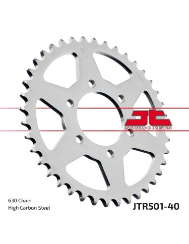 corona moto jt sprockets de acero de 40 dientes jtr501 40