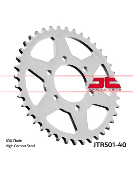 corona moto jt sprockets de acero de 40 dientes jtr501 40