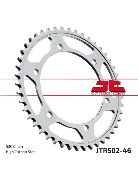corona moto jt sprockets de acero de 46 dientes jtr502 46