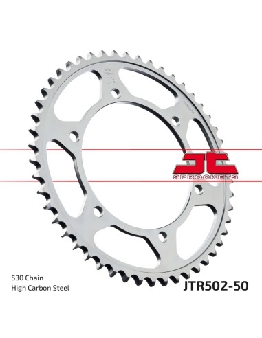 corona moto jt sprockets de acero de 50 dientes jtr502 50