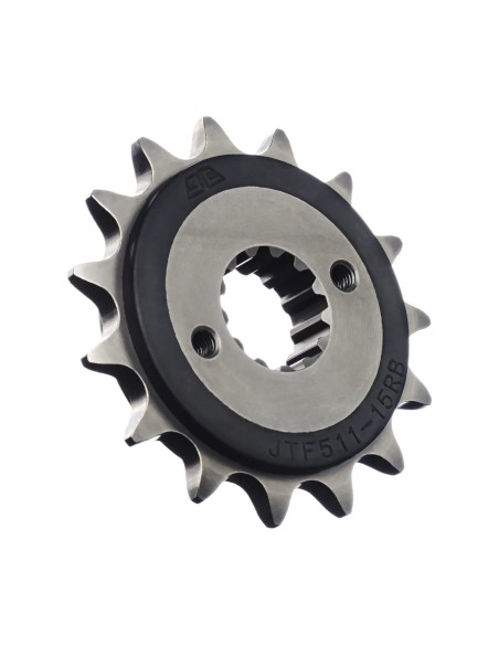 pinon de moto jt sprockets con goma 15 dientes p 520 jtf511 15rb