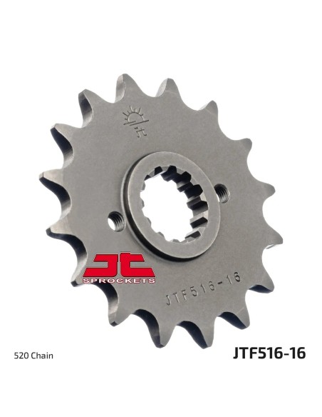 pinon de moto jt sprockets acero 16 dientes p 520 jtf516 16