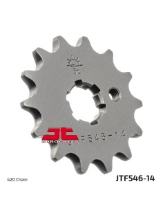 pinon de moto jt sprockets acero 14 dientes p 420 jtf546 14