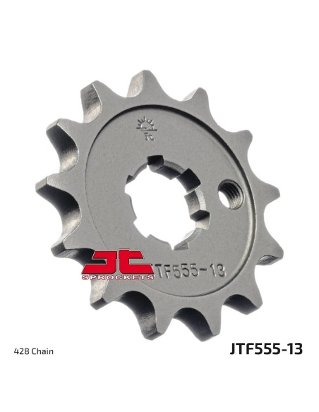 pinon de moto jt sprockets acero 13 dientes p 428 jtf555 13