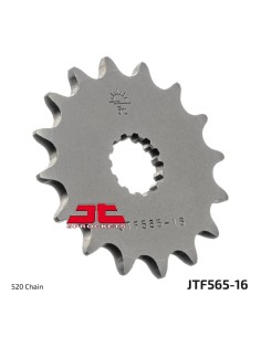 pinon de moto jt sprockets acero 16 dientes p 520 jtf565 16