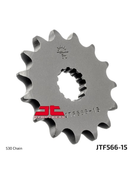 pinon de moto jt sprockets acero 15 dientes p 530 jtf566 15