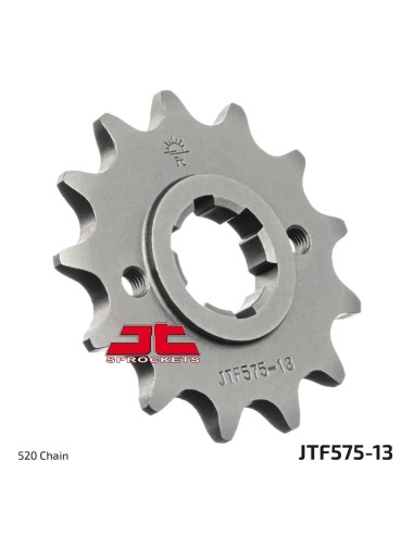pinon de moto jt sprockets acero 13 dientes p 520 jtf575 13